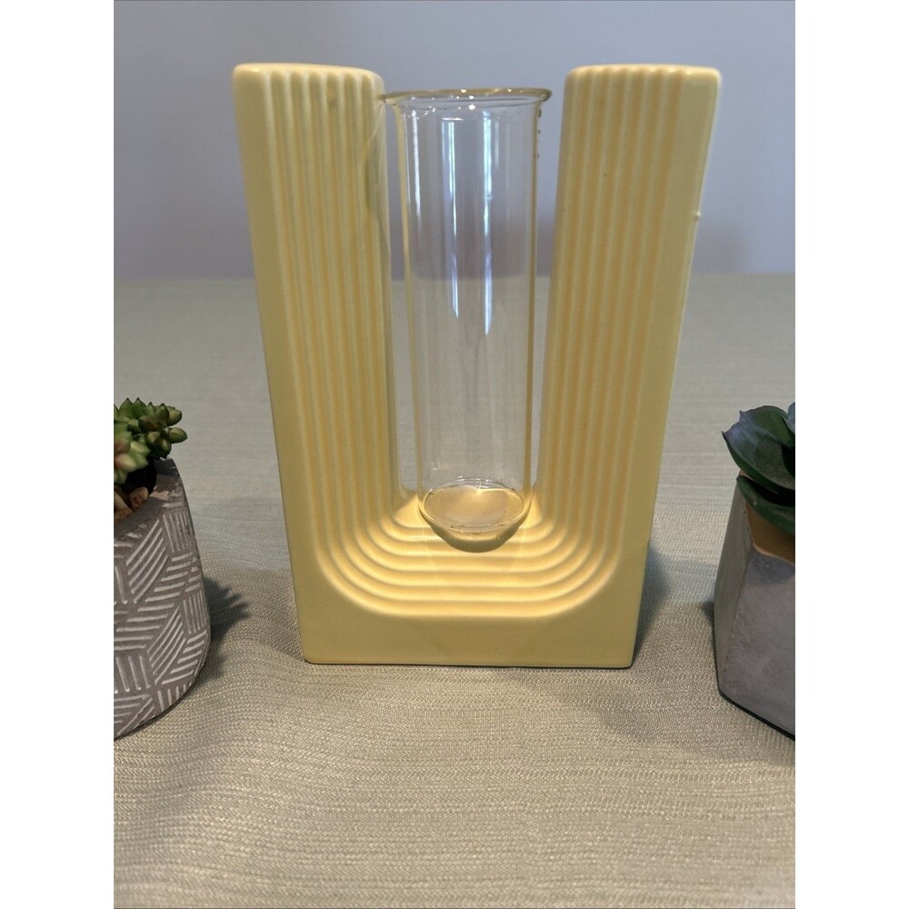 Art Deco Propagation/Bud Vase H 7 In W 4.5 In